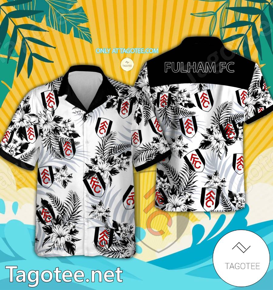 Fulham FC Logo Hawaiian Shirt And Shorts - BiShop