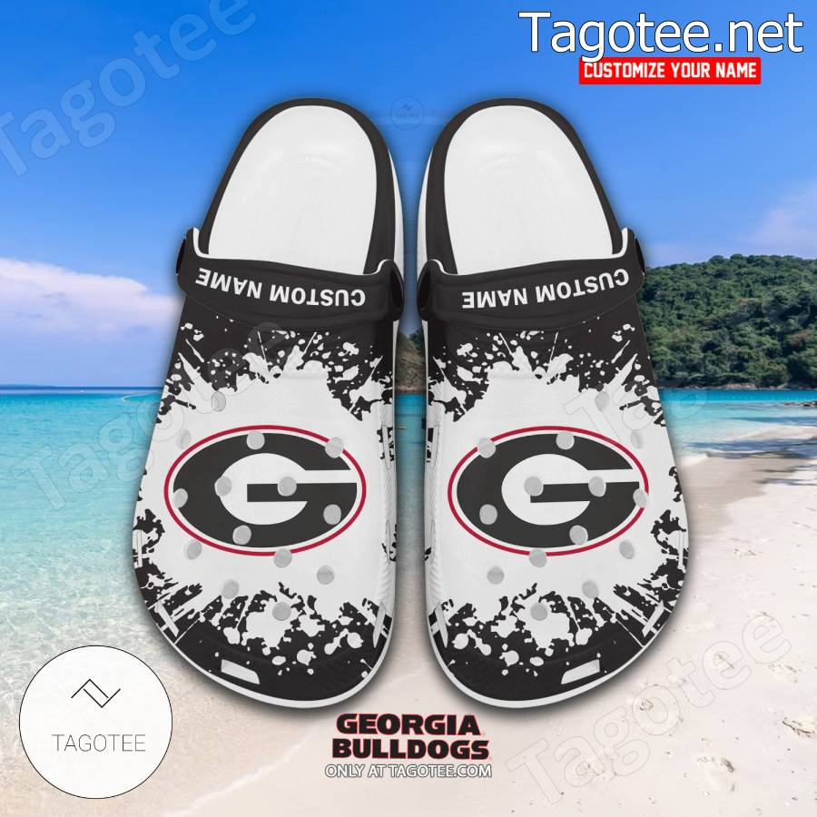 Georgia Bulldogs Logo Custom Crocs Clogs - BiShop a