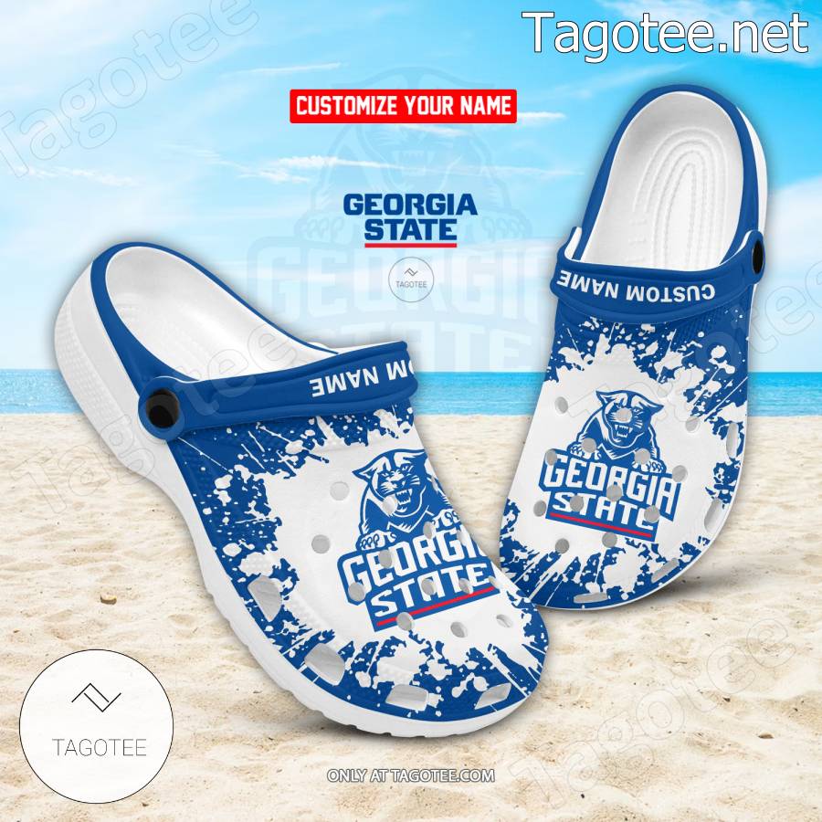 Georgia State Panthers Logo Custom Crocs Clogs - BiShop