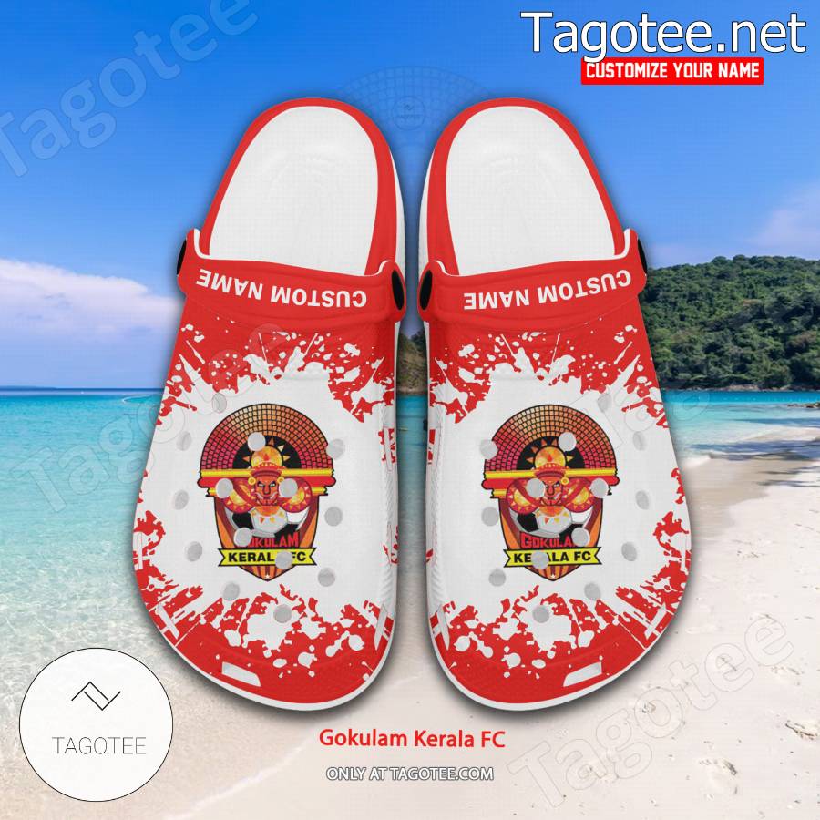 Gokulam Kerala FC Logo Custom Crocs Clogs - BiShop a