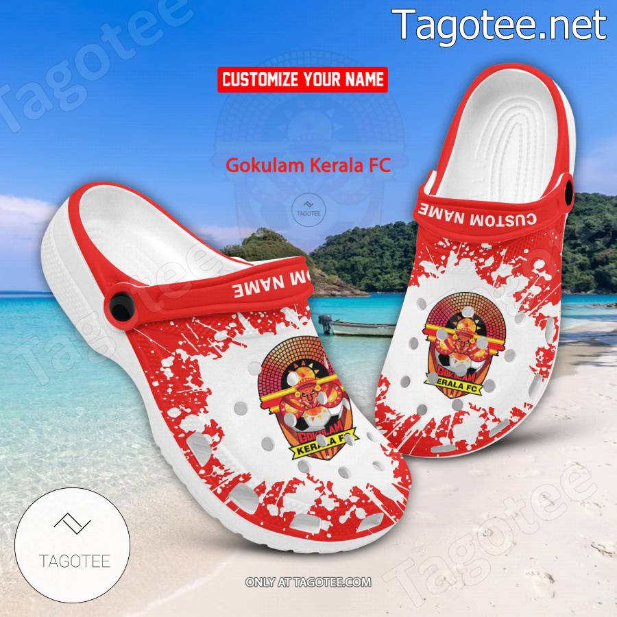 Gokulam Kerala FC Logo Custom Crocs Clogs - BiShop