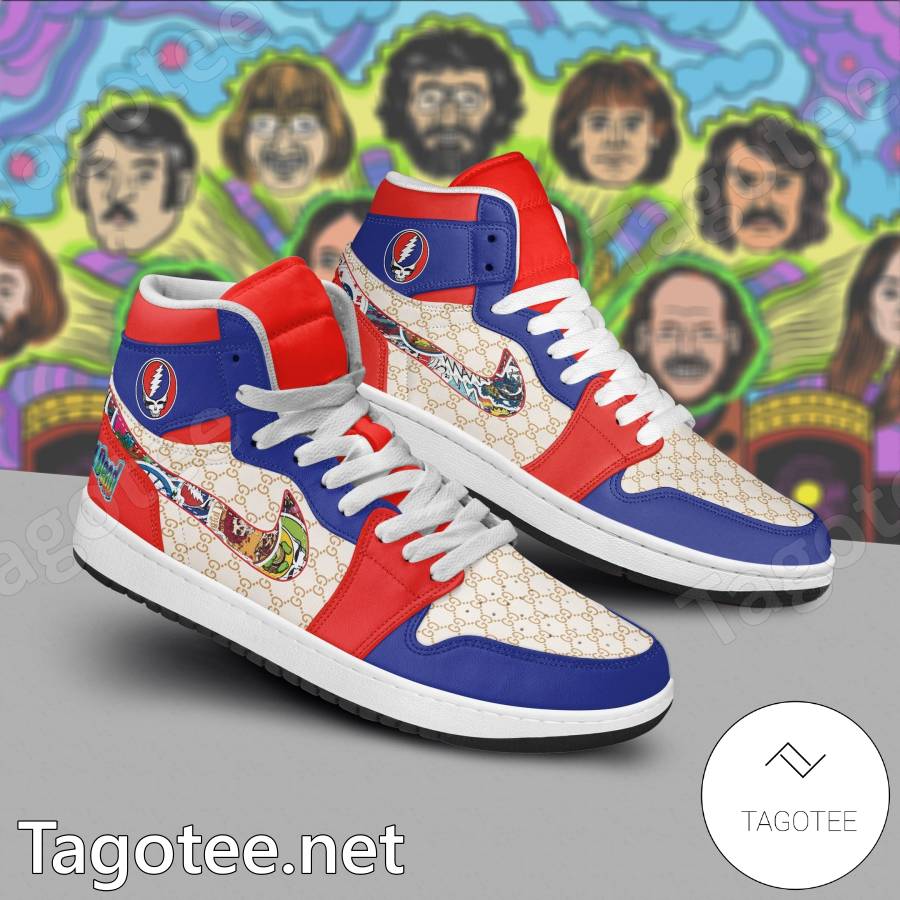 Grateful Dead Music Band Gucci Air Jordan High Top Shoes a