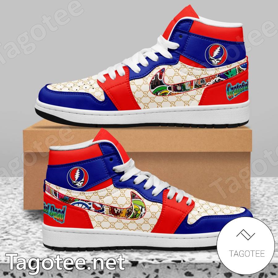 Grateful Dead Music Band Gucci Air Jordan High Top Shoes