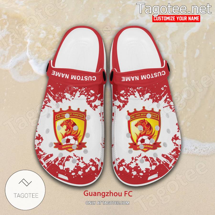 Guangzhou FC Logo Custom Crocs Clogs - BiShop a