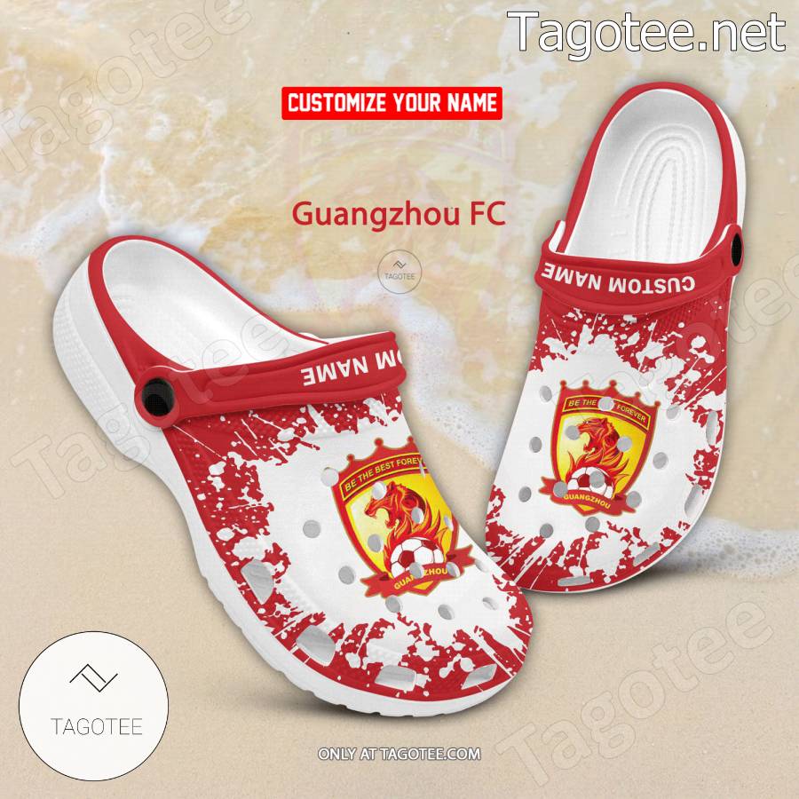 Guangzhou FC Logo Custom Crocs Clogs - BiShop