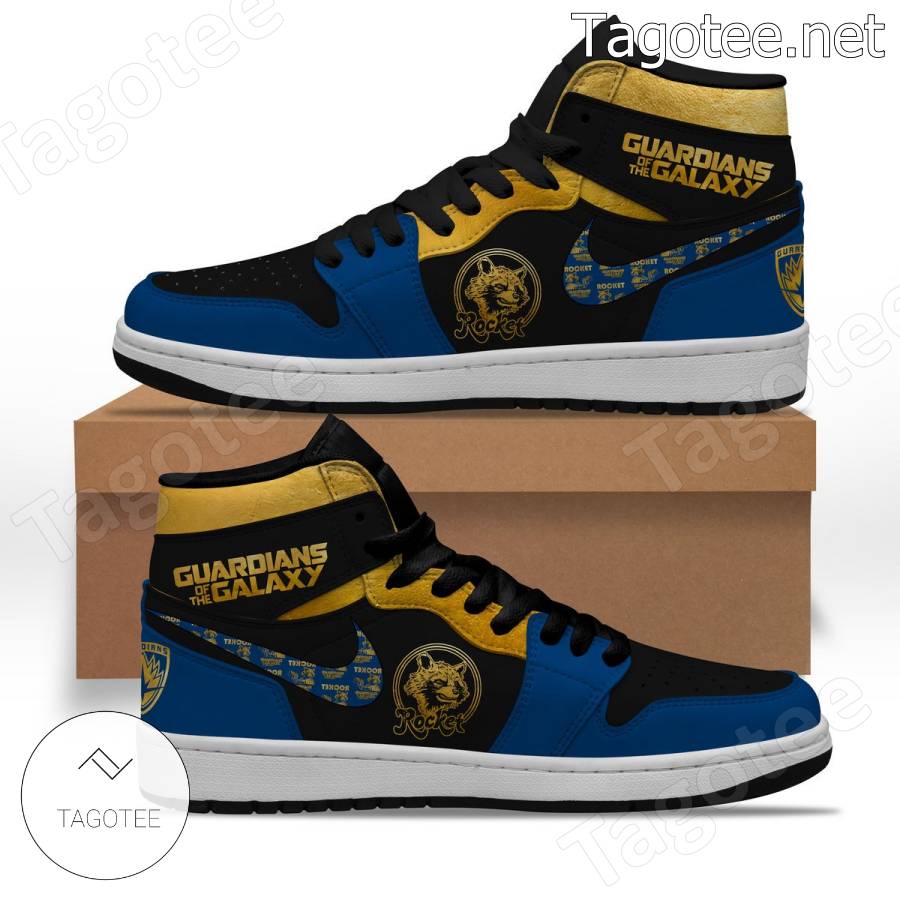 Guardians Of The Galaxy Rocket Air Jordan High Top Shoes a