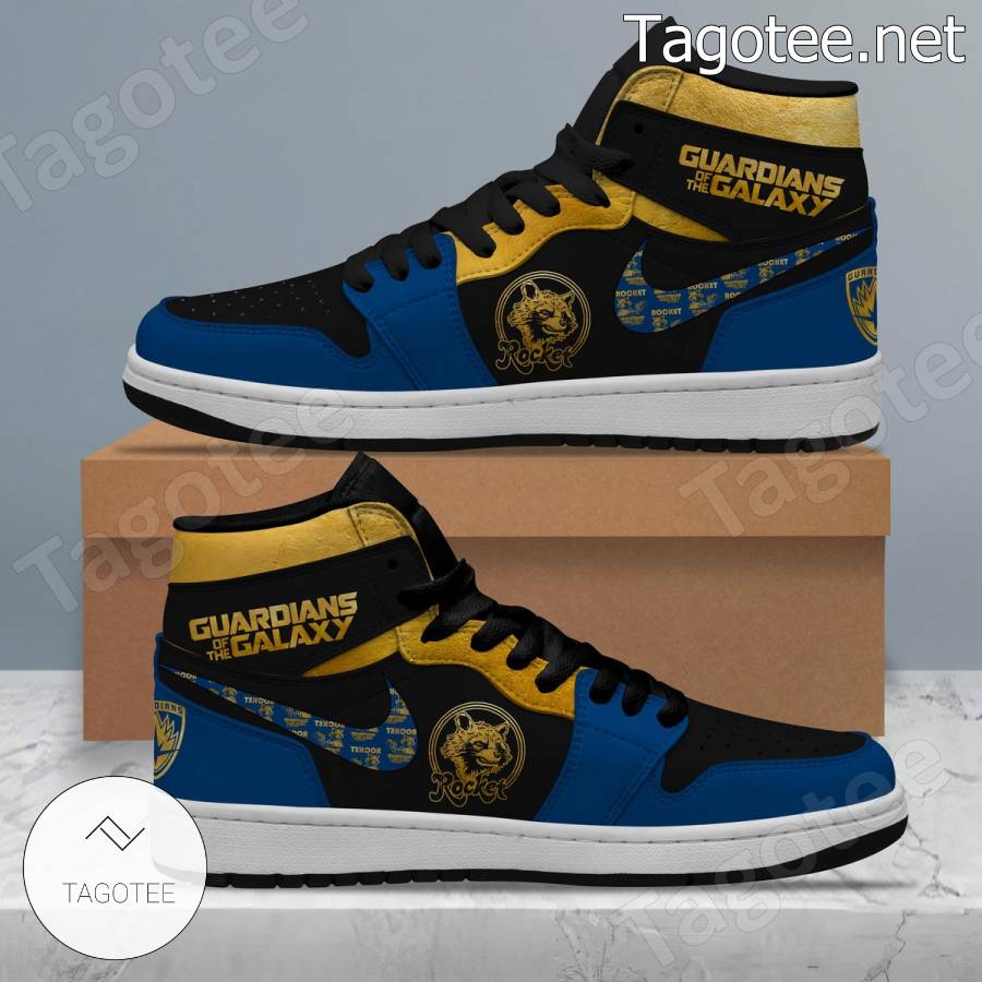 Guardians Of The Galaxy Rocket Air Jordan High Top Shoes