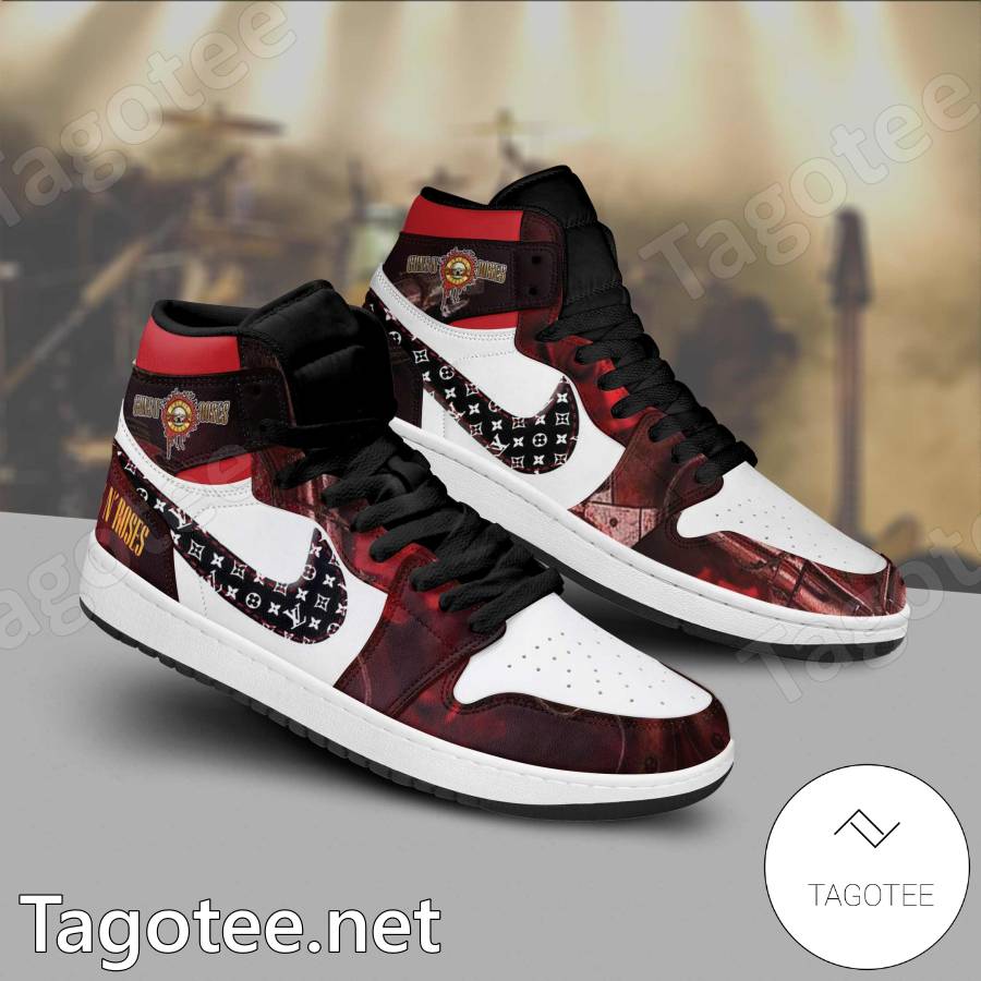 Gun N' Roses Music Band Louis Vuitton Air Jordan High Top Shoes