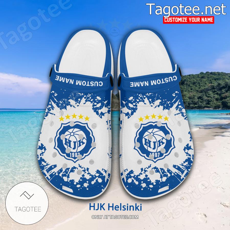 HJK Helsinki Logo Custom Crocs Clogs - BiShop a