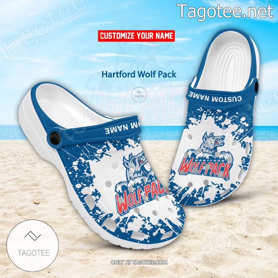 Hartford Wolf Pack Logo Crocs Clogs - BiShop