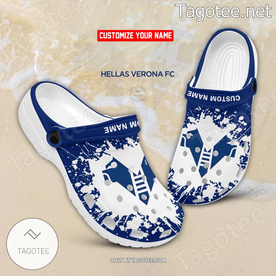 Hellas Verona Logo Custom Crocs Clogs - BiShop