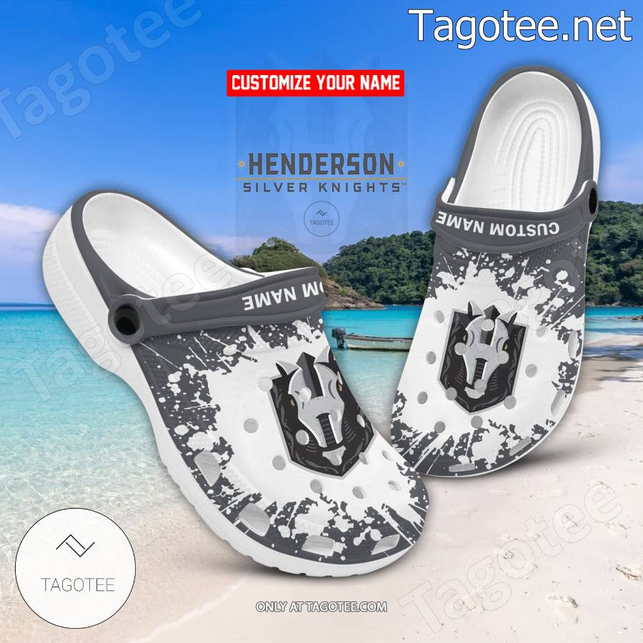 Henderson Silver Knights Logo Crocs Clogs - BiShop