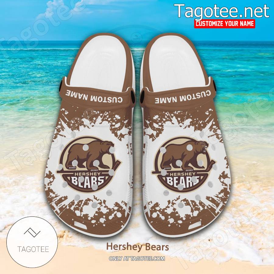 Hershey Bears Logo Crocs Clogs - BiShop a