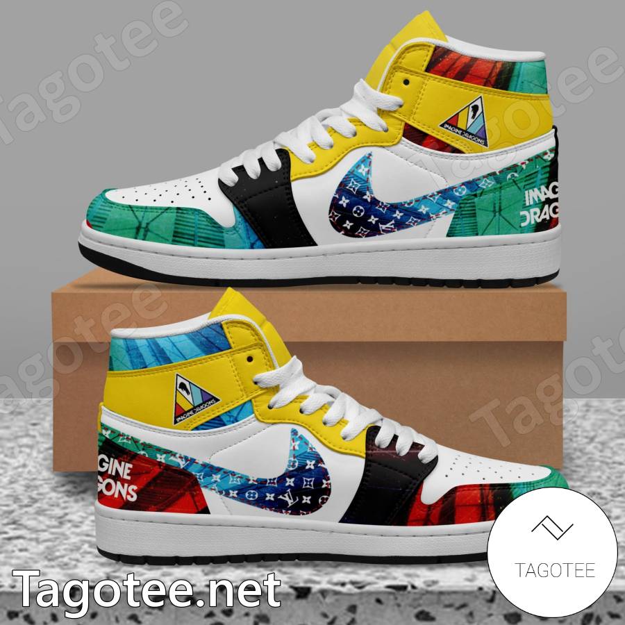 Imagine Dragons Louis Vuitton Air Jordan High Top Shoes