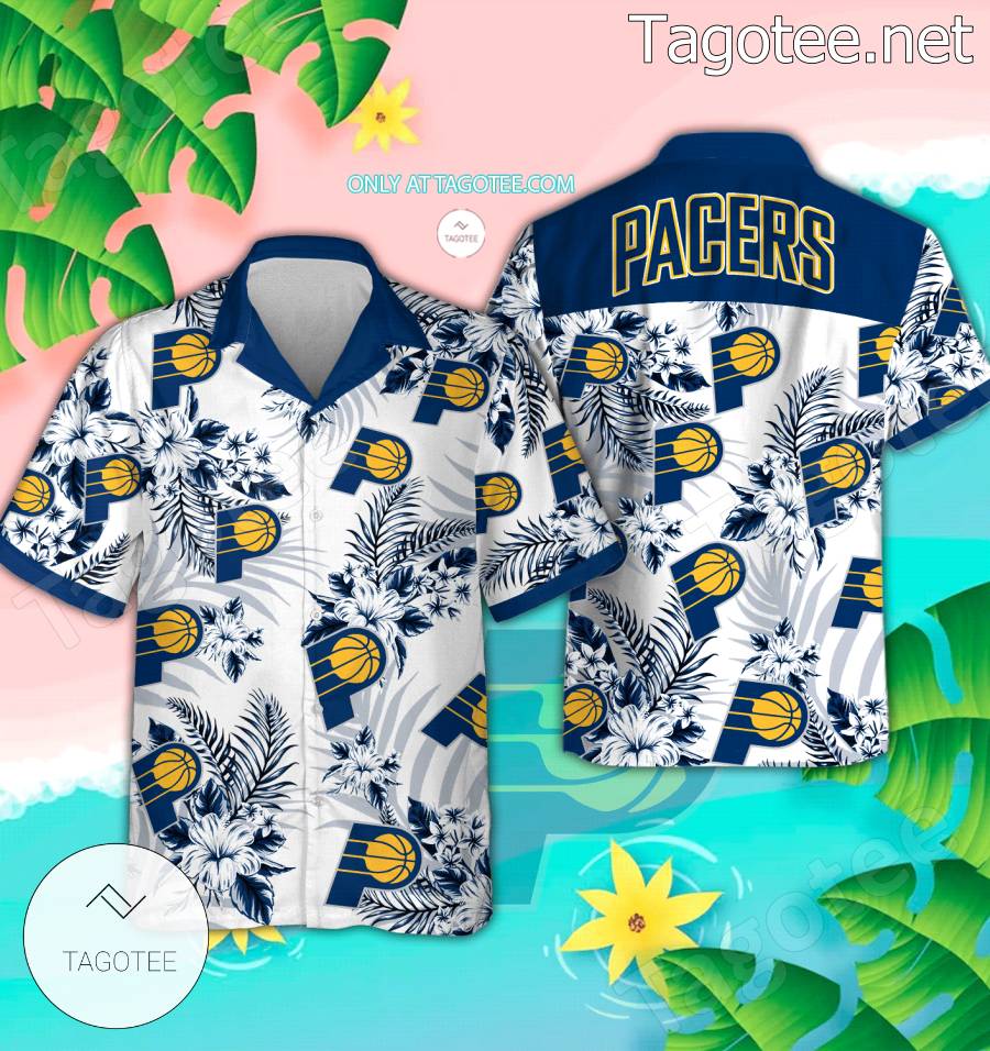 Indiana Pacers Logo Hawaiian Shirt And Shorts - EmonShop