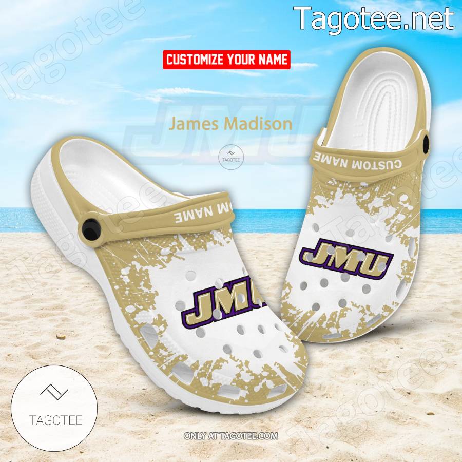 James Madison Logo Custom Crocs Clogs - BiShop