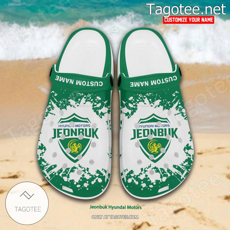 Jeonbuk Hyundai Motors Logo Custom Crocs Clogs - BiShop a