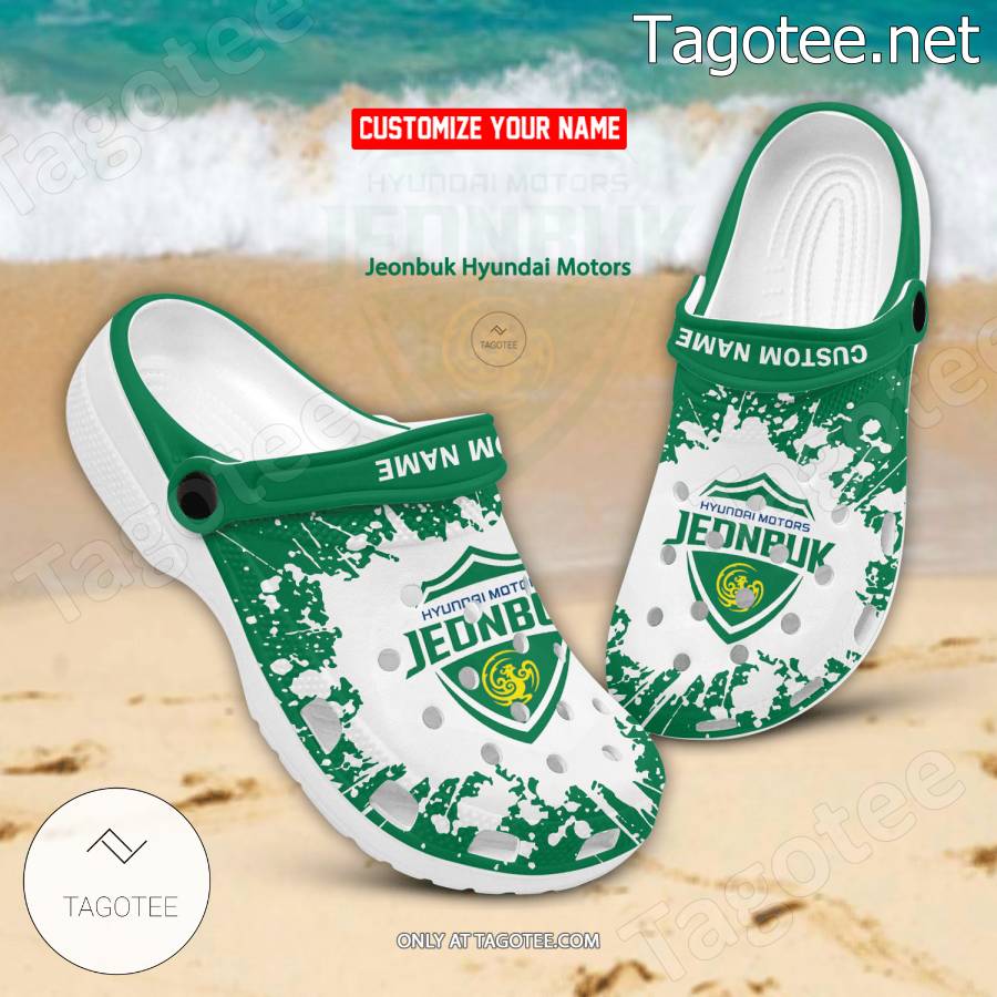 Jeonbuk Hyundai Motors Logo Custom Crocs Clogs - BiShop