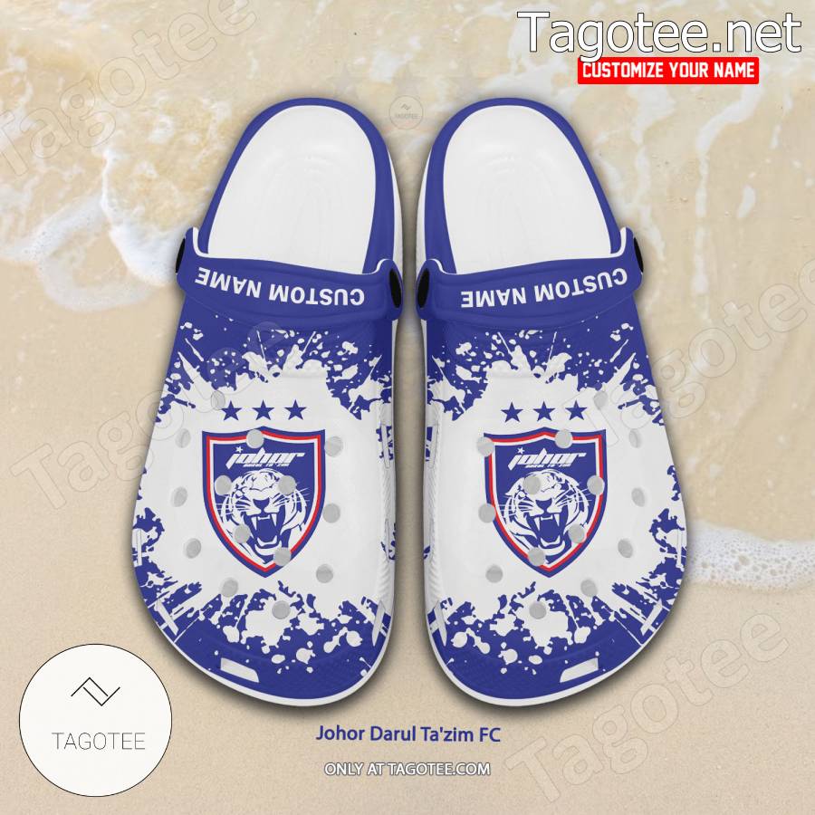 Johor Darul Ta'zim FC Logo Custom Crocs Clogs - BiShop a