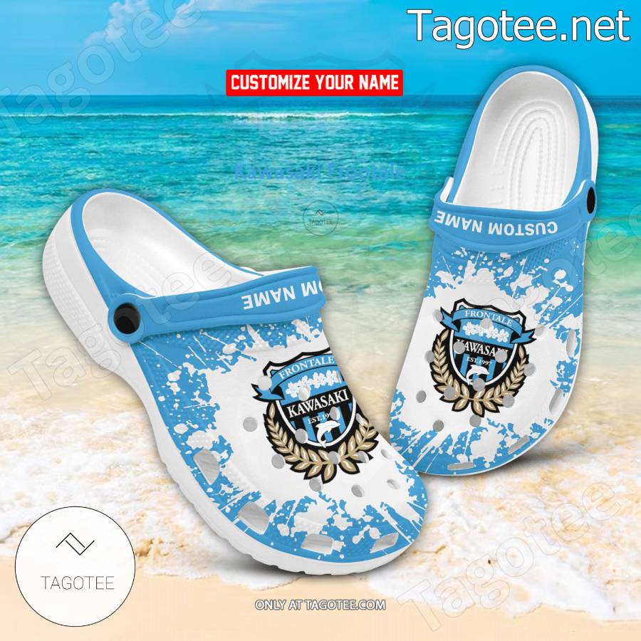 Kawasaki Frontale Logo Custom Crocs Clogs - BiShop