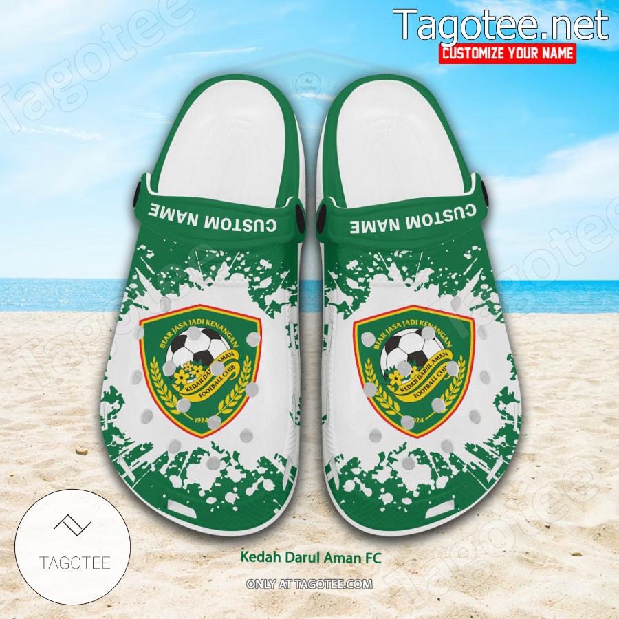 Kedah Darul Aman FC Logo Custom Crocs Clogs - BiShop a