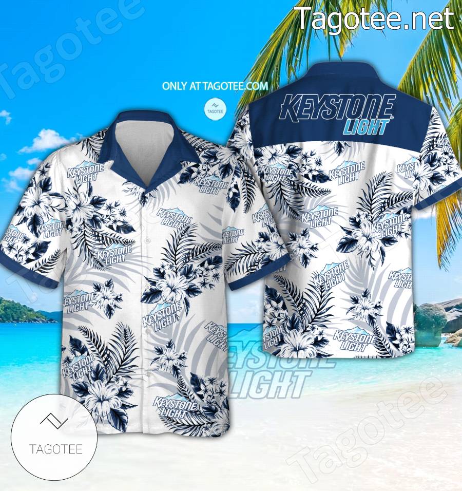 Keystone Light Logo Hawaiian Shirt And Shorts - EmonShop