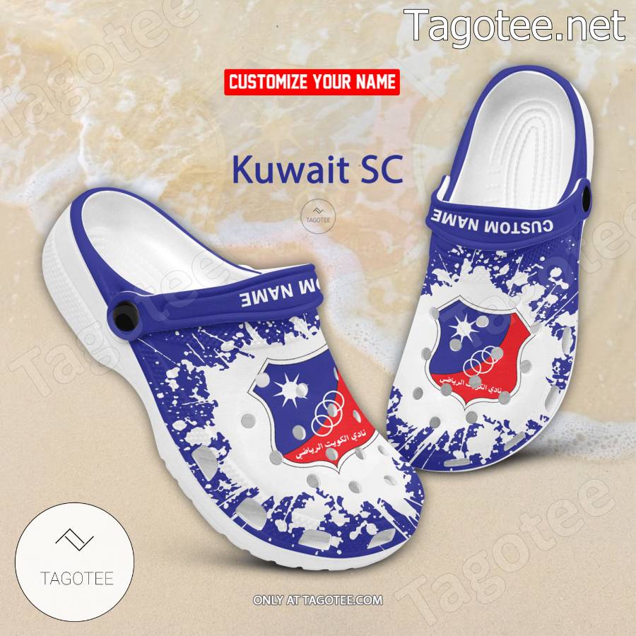 Kuwait SC Logo Custom Crocs Clogs - BiShop