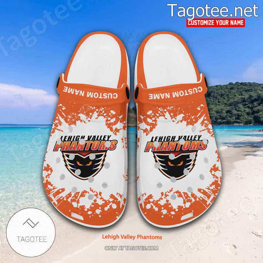 Lehigh Valley Phantoms Logo Crocs Clogs - BiShop a