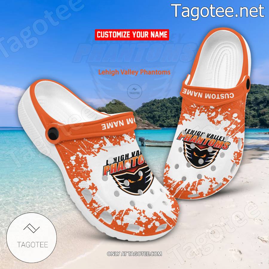 Lehigh Valley Phantoms Logo Crocs Clogs - BiShop