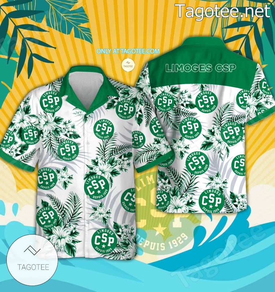 Limoges CSP Logo Hawaiian Shirt And Shorts - EmonShop