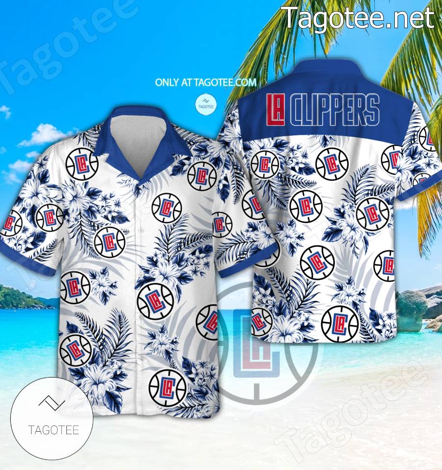 Los Angeles Clippers Logo Hawaiian Shirt And Shorts - EmonShop