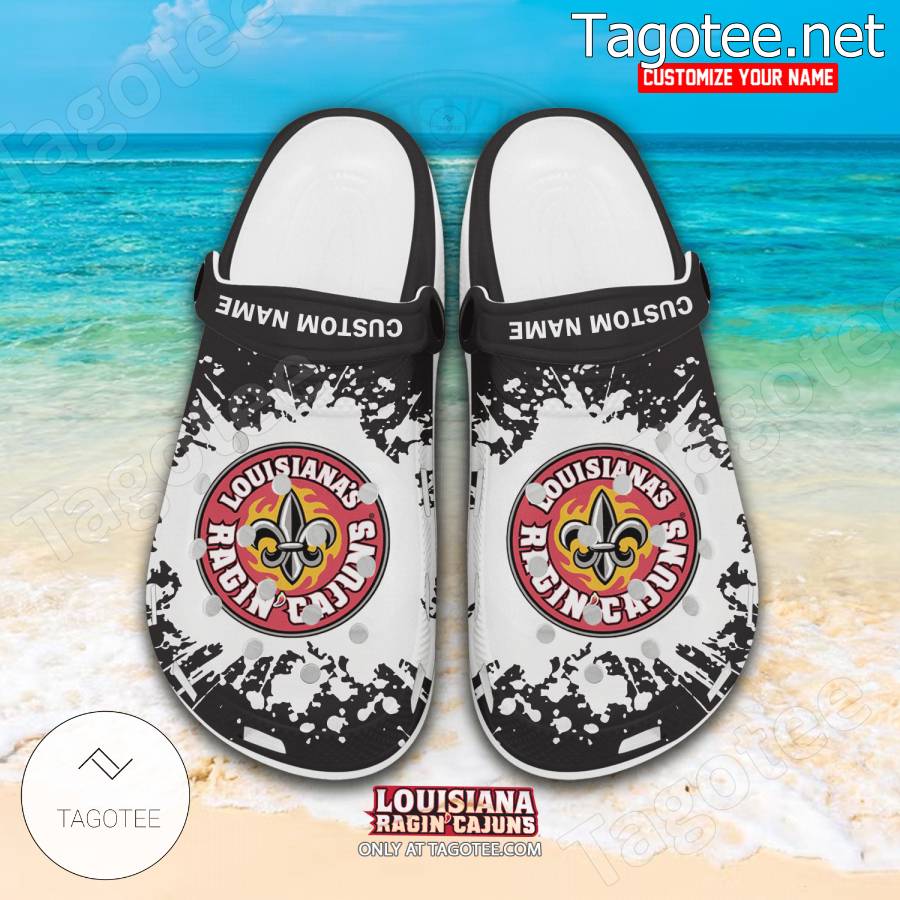 Louisiana-Lafayette Logo Custom Crocs Clogs - BiShop a