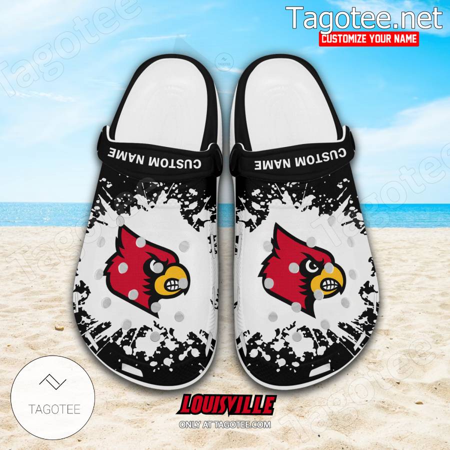 Louisville Logo Custom Crocs Clogs - BiShop a