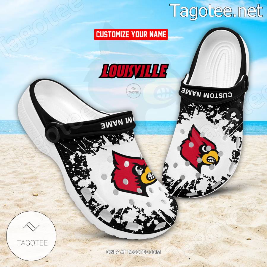 Louisville Logo Custom Crocs Clogs - BiShop