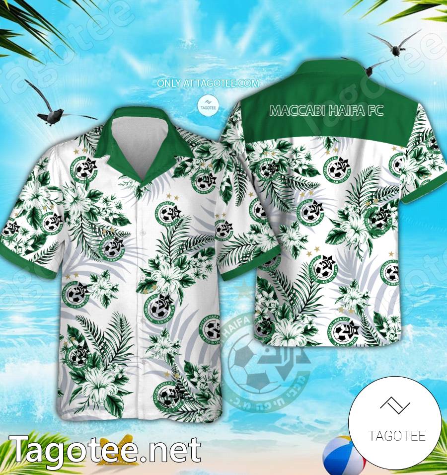 Maccabi Haifa Logo Hawaiian Shirt And Shorts - BiShop