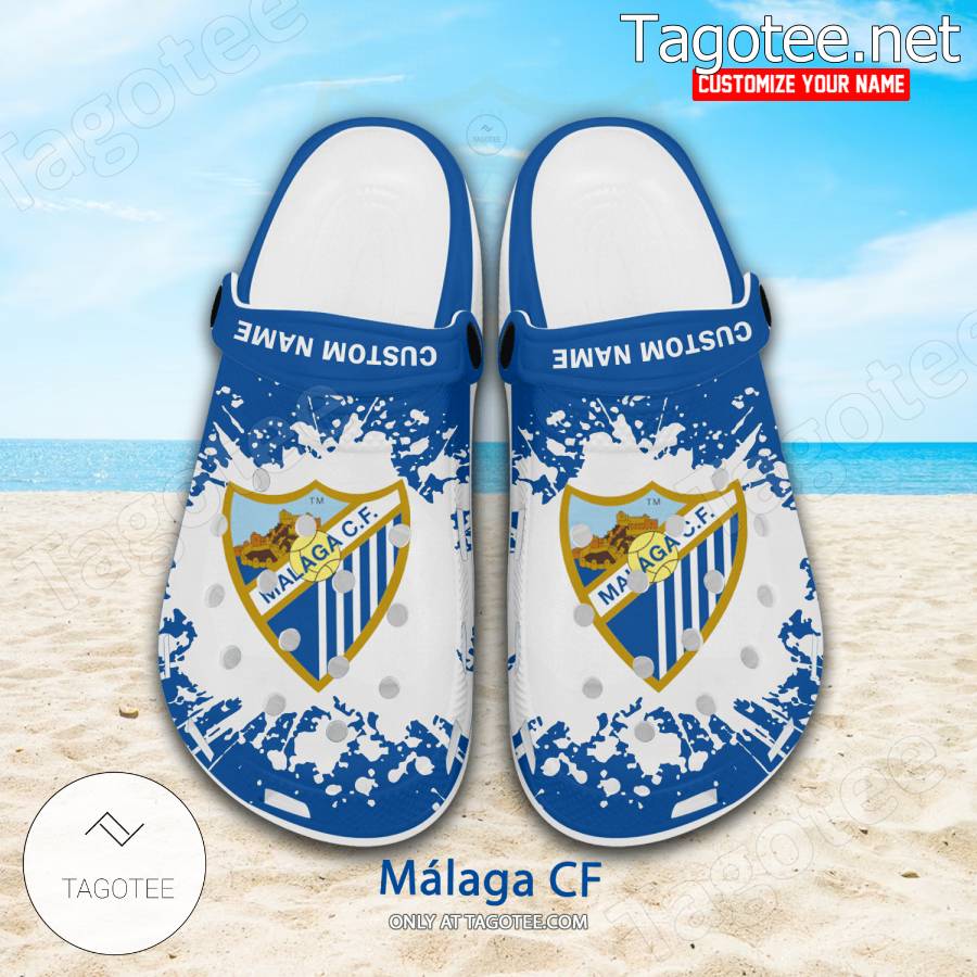 Málaga CF Custom Crocs Clogs - BiShop a