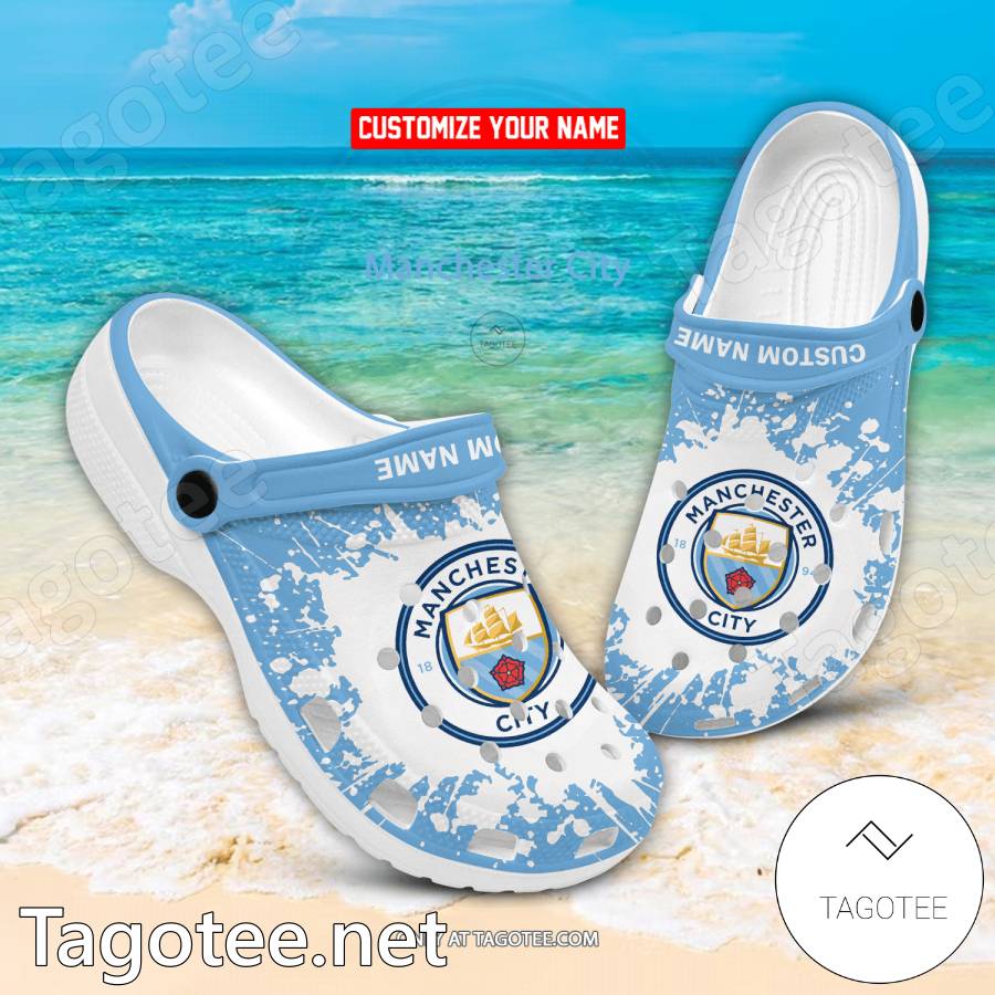 Manchester City Custom Crocs Clogs - BiShop