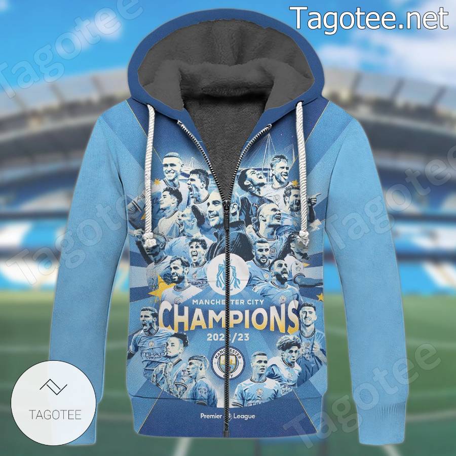 Manchester City Premier League 2022-23 Fleece Hoodie