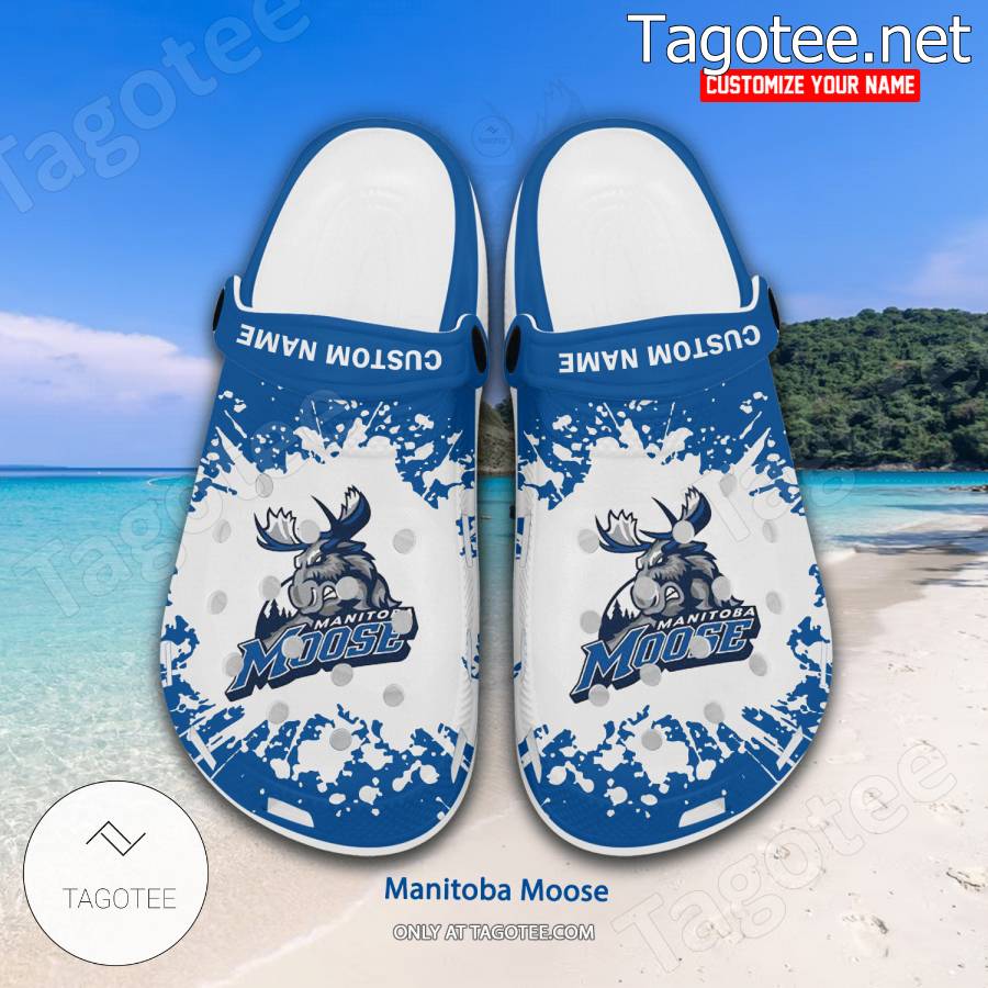 Manitoba Moose Logo Crocs Clogs - BiShop a