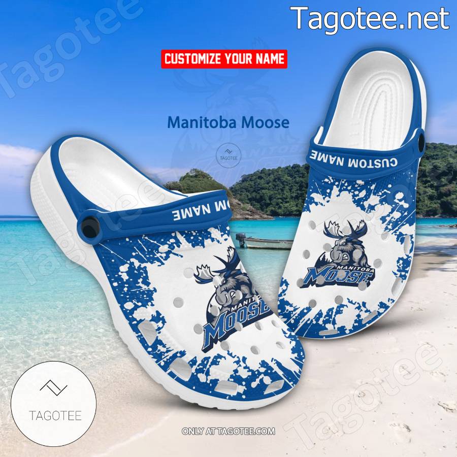 Manitoba Moose Logo Crocs Clogs - BiShop