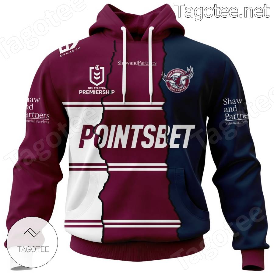 Manly Warringah Sea Eagles Nrl Pointsbet Custom Hoodie And Pants a