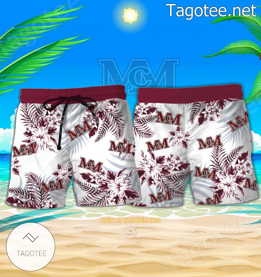 McMurry-University Logo Hawaiian Shirt And Shorts - BiShop a