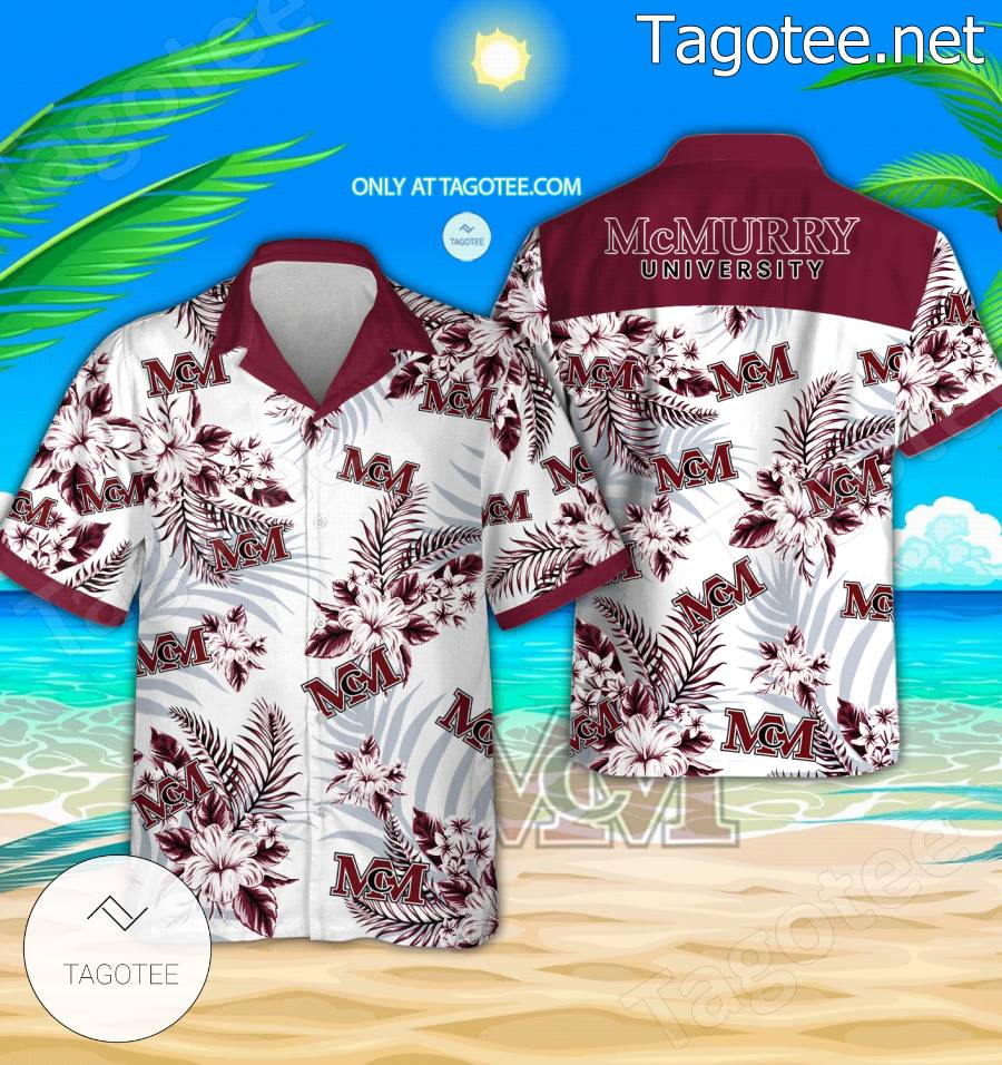 McMurry University Logo Hawaiian Shirt And Shorts - BiShop