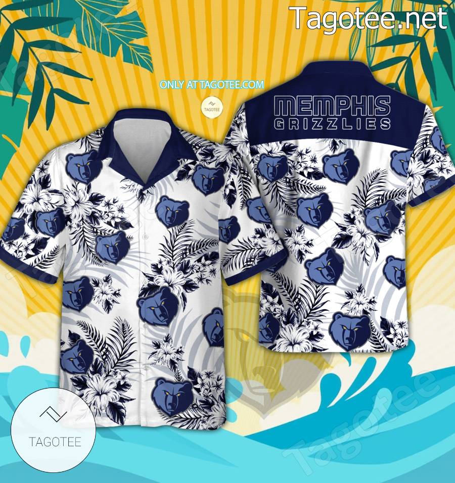 Memphis Grizzlies Logo Hawaiian Shirt And Shorts - EmonShop