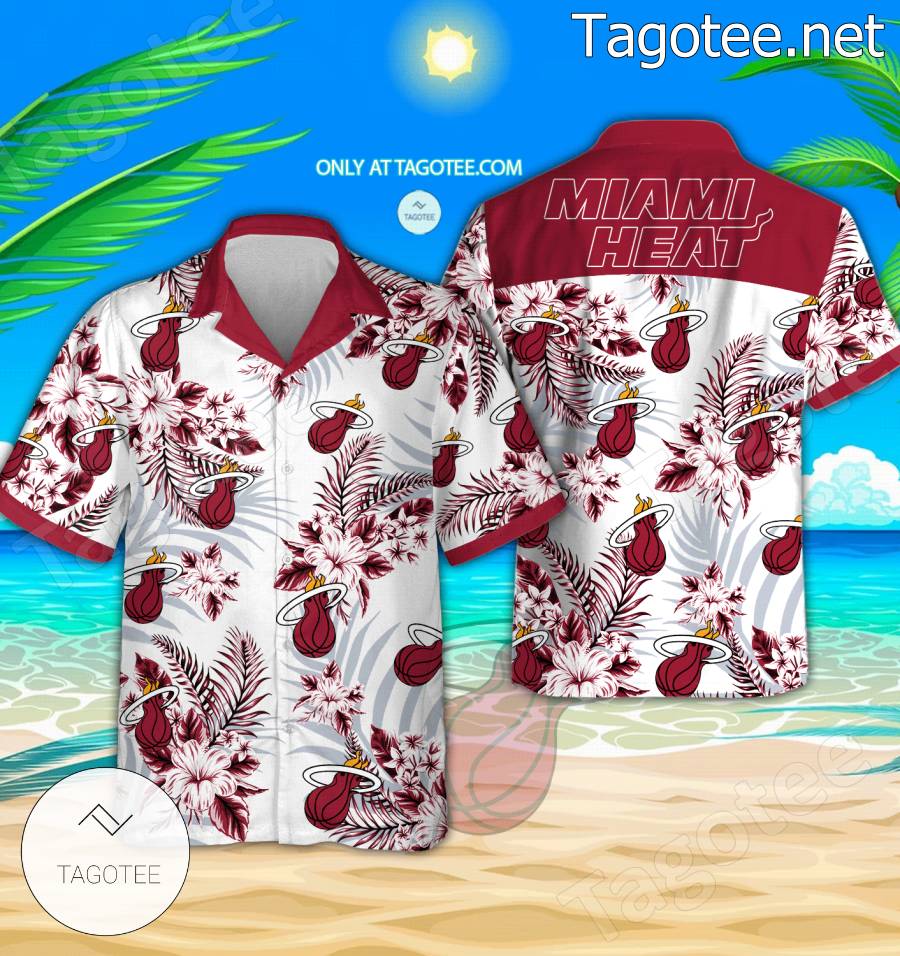 Miami Heat Logo Hawaiian Shirt And Shorts - EmonShop