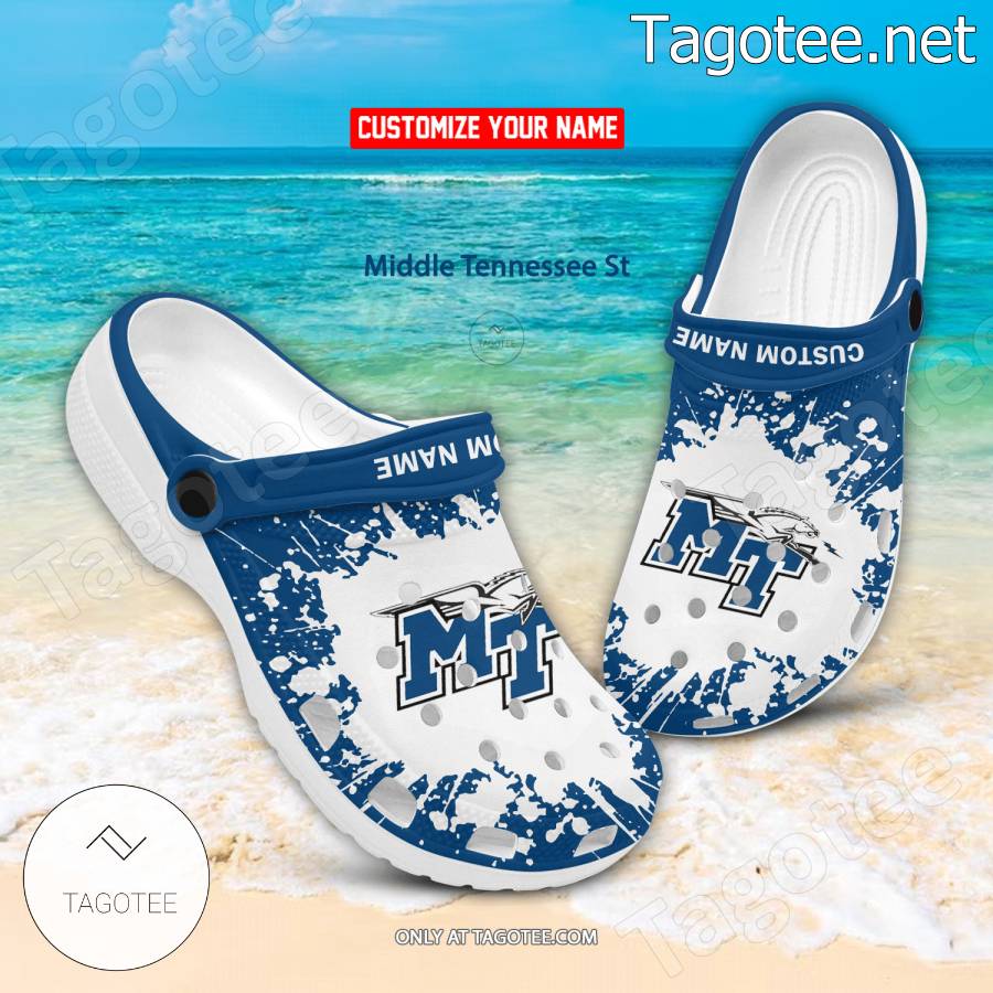 Middle Tennessee St Logo Custom Crocs Clogs - BiShop