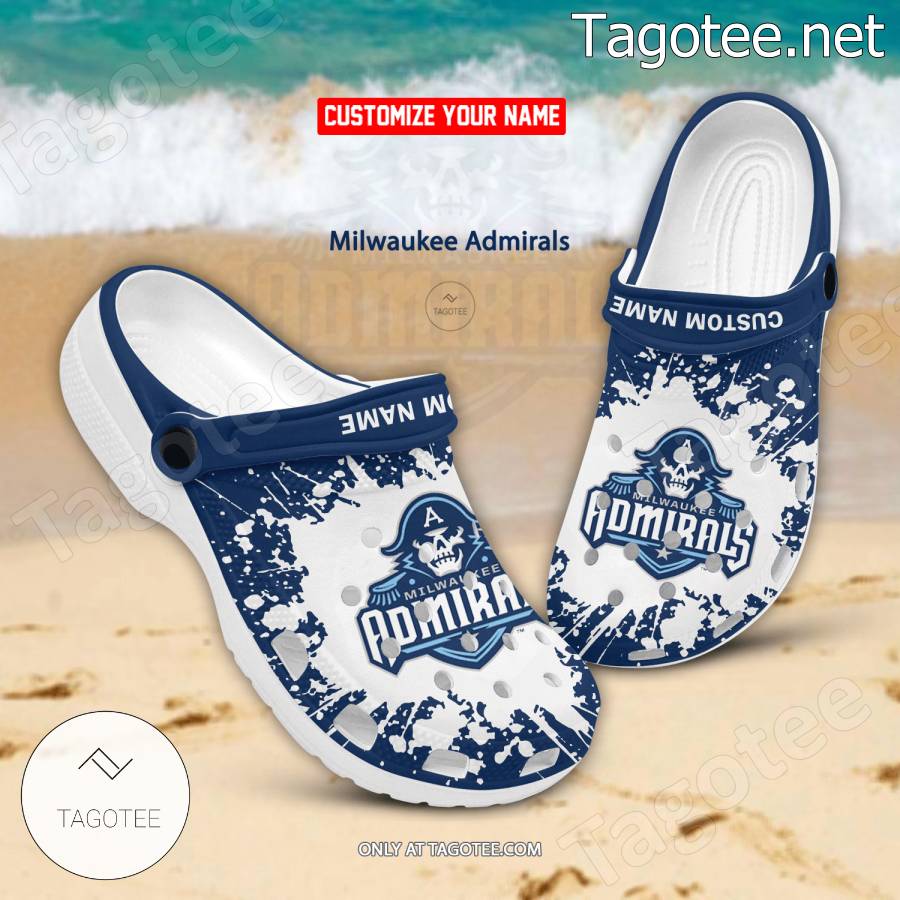 Milwaukee Admirals Logo Crocs Clogs - BiShop