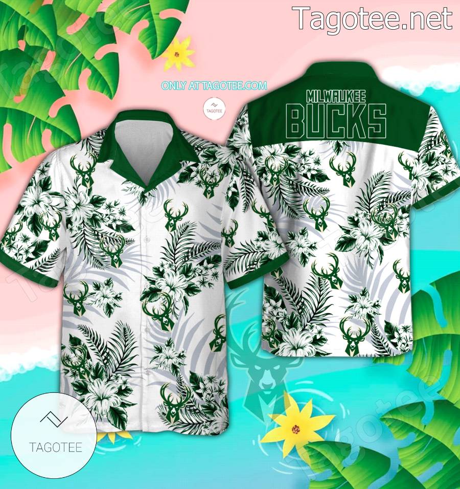 Milwaukee Bucks Logo Hawaiian Shirt And Shorts - EmonShop