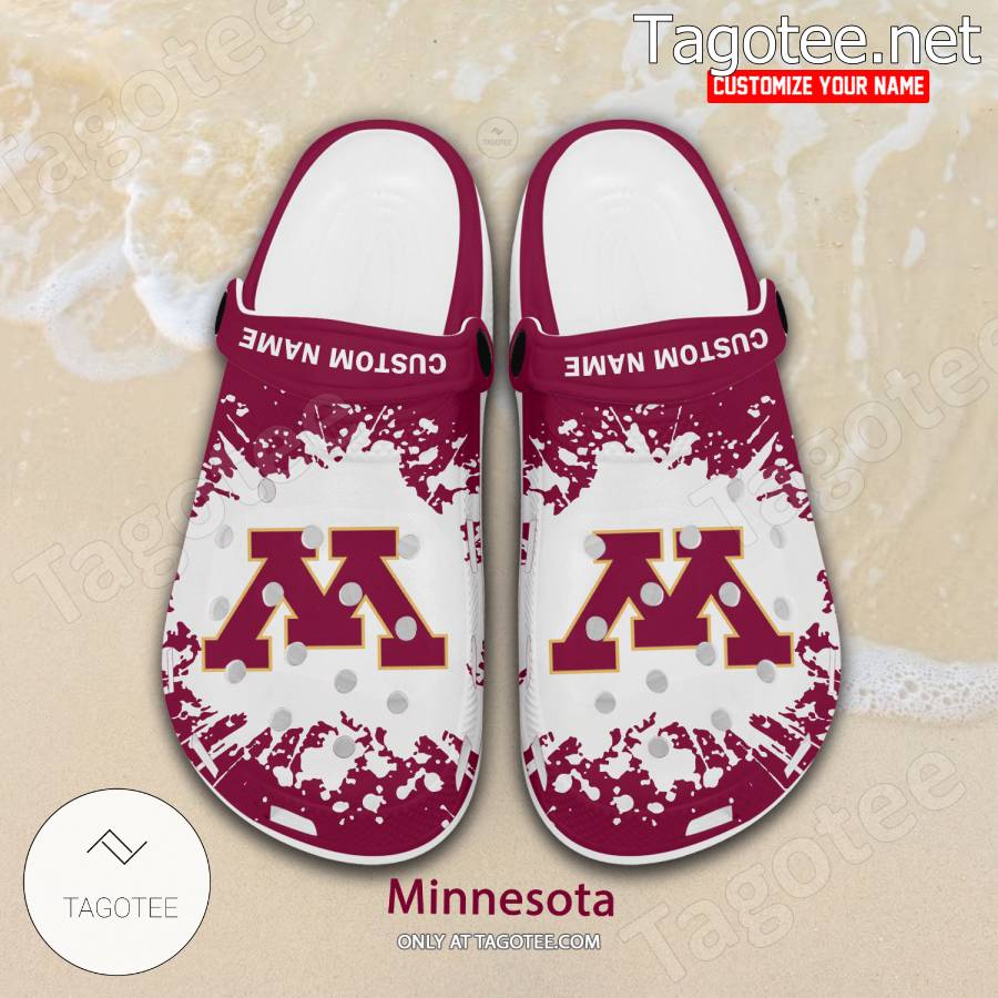 Minnesota Logo Custom Crocs Clogs - BiShop a