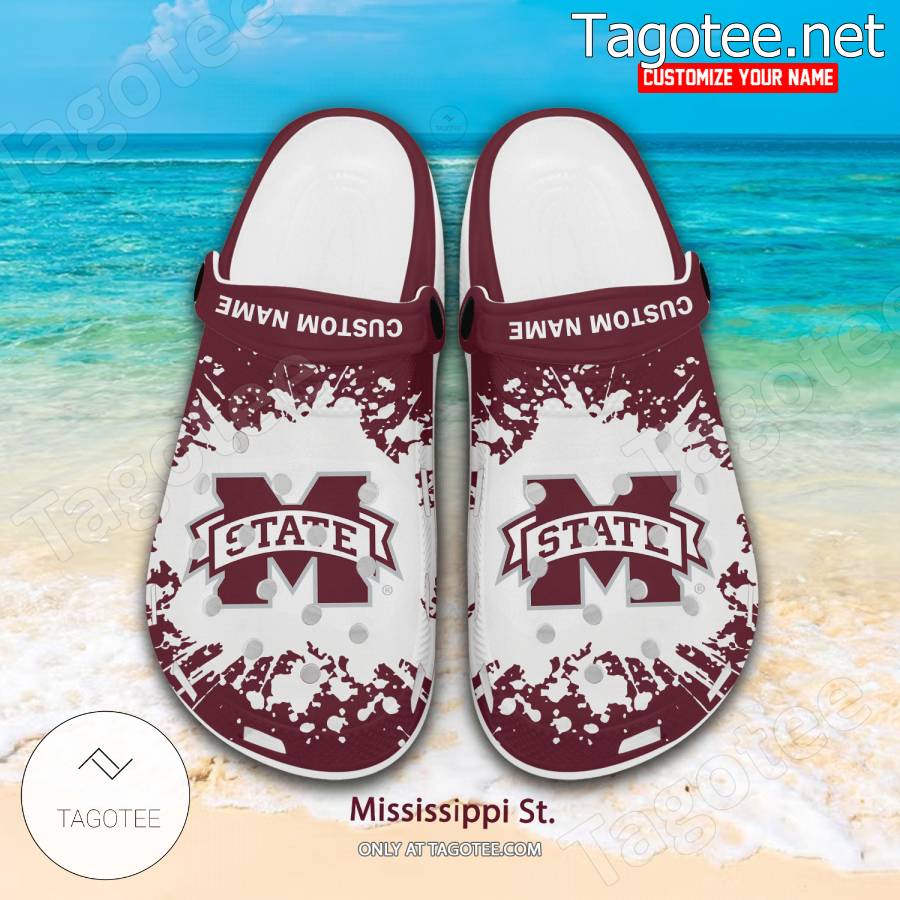 Mississippi St. Logo Custom Crocs Clogs - BiShop a